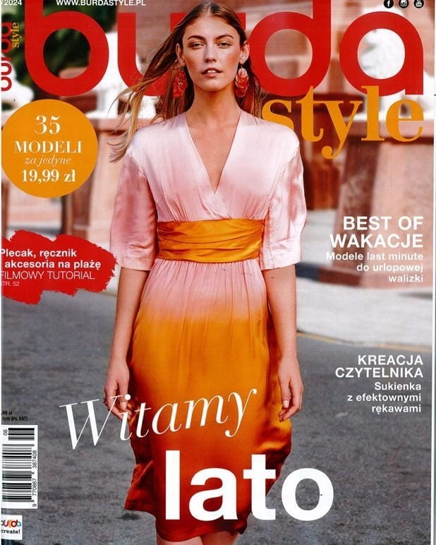 6/2024 BURDA STYLE LATO BEST OF SUKIENKI PLECAK AKCESORIA