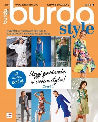 2/2024 BURDA STYLE WYKROJE USZYJ GARDEROBĘ W SWOIM STYLU