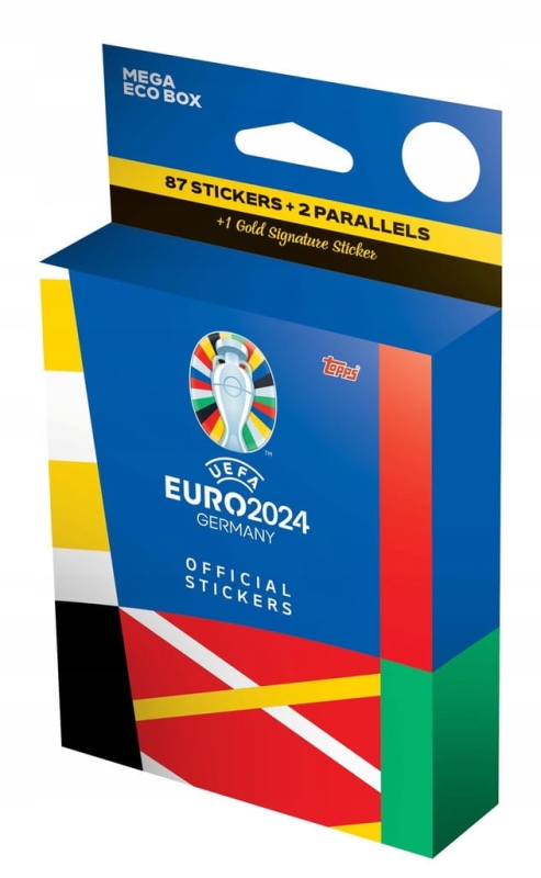MEGA EURO 2024 GERMANY UEFA 87 NAKLEJEK + 1 ZŁOTA Z AUTOGRAFEM