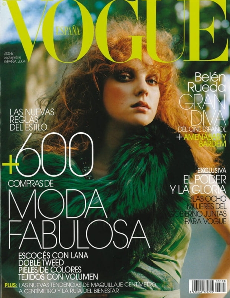 2004 VOGUE ESPANA SHARAPOVA BARTON MALKOVICH JOLIE