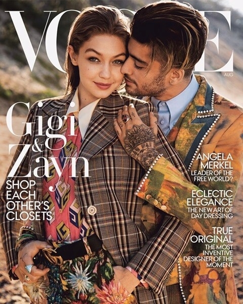 8/2017 VOGUE GIGI ZAYN ANGELA MERKEL