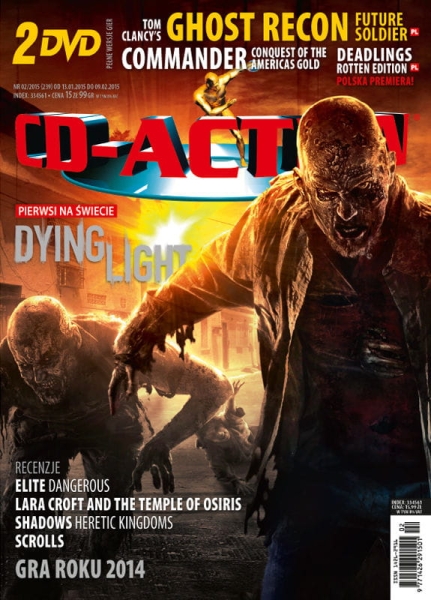 2/2015 CD-ACTION DYING LIGHT LARA CROFT SCROLLS