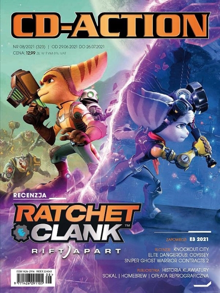 8/2021 CD ACTION RATCHET CLANK RIFT APART SNIPER GHOST WARRIOR CONTRACTS 2