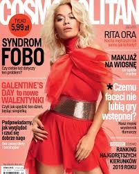 2/2019 COSMOPOLITAN RITA ORA  SYNDROM FOBO MAKIJAŻ