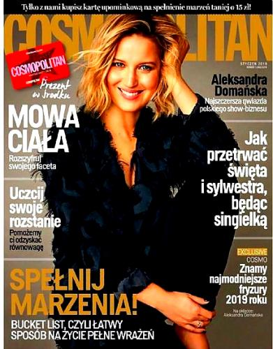 1/2019 COSMOPOLITAN ALEKSANDRA DOMAŃSKA MOWA CIAŁA