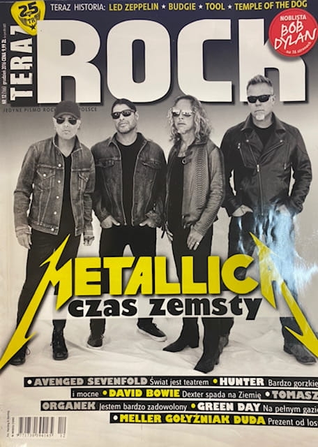 12/2016 TERAZ ROCK METALLICA LED ZEPPELIN DAVID BOWIE