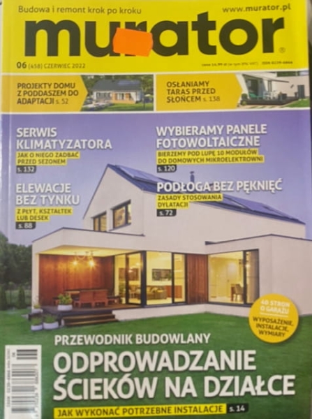 6/2022 MURATOR ŚCIEKI INSTALACJE PROJEKTY DOMÓW