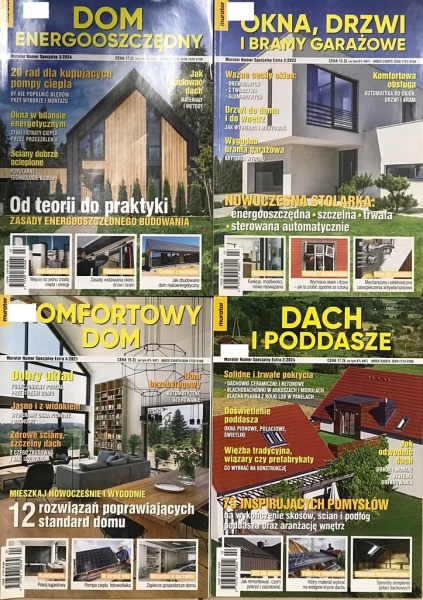 MURATOR SPEC ZESTAW X 4 OKNA DRZWI KOMFORTOWY DOM DACH