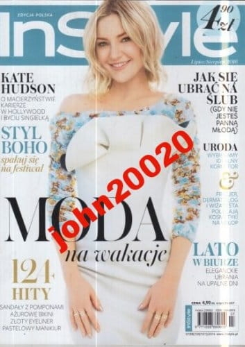 7/2016 IN STYLE.KATE HUDSON.MODA NA WAKACJE