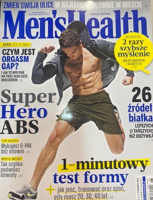 6/2022 MEN'S HEALTH TEST FORMY ĆWICZENIA MIĘŚNIA