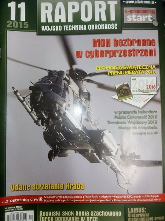 11/2015 RAPORT WOJSKO TECHNIKA OBRONNOŚĆ