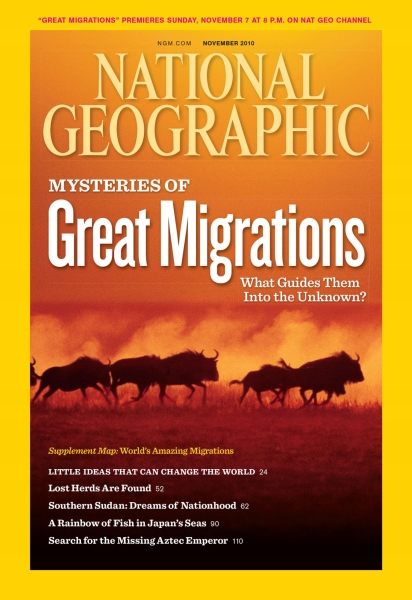 11/2010 NATIONAL GEOGRAPHIC GREAT MIGRATIONS