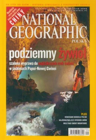 9/2006 NATIONAL GEOGRAPHIC PODZIEMNY ŻYWIOŁ