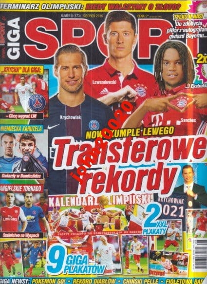 8/2016 GIGA SPORT.KRYCHOWIAK,LEWANDOWSKI SANCHES