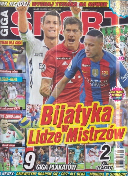 11/2016 GIGA SPORT.RONALDO LEWANDOWSKI NEYMAR