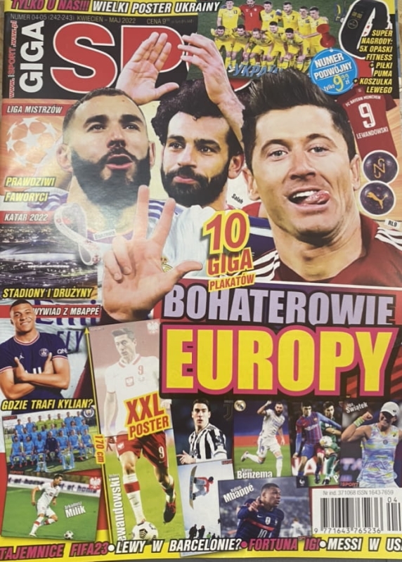 4-5/2022 GIGA SPORT BOHATEROWIE EUROPY PIŁKA