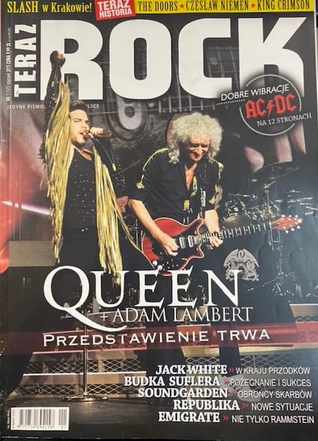 1/2015 TERAZ ROCK THE DOORS QUEEN ADAM LAMBERT