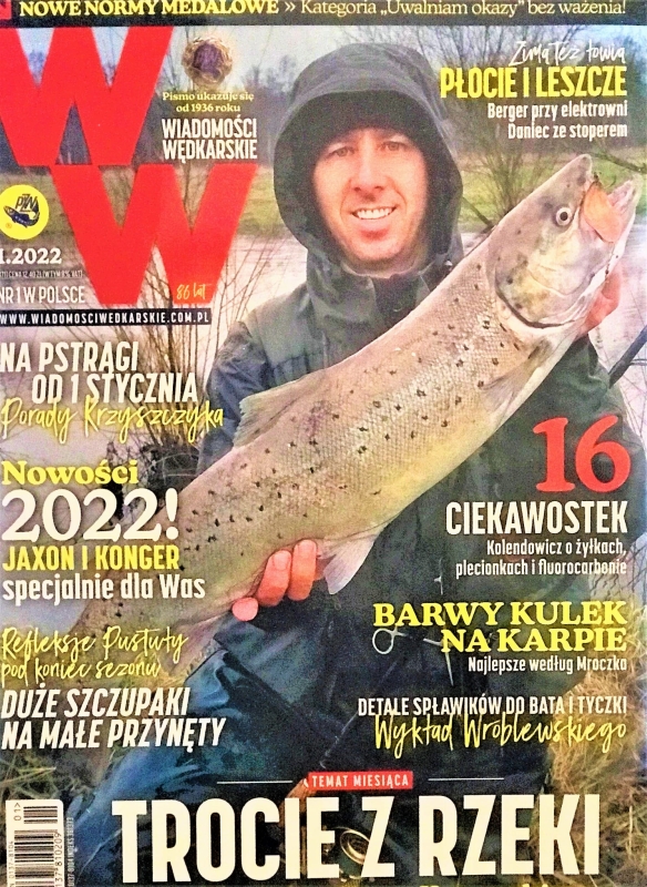 1/2022 WIADOMOŚCI WĘDKARSKIE KARP PSTRĄG SZCZUPAKI
