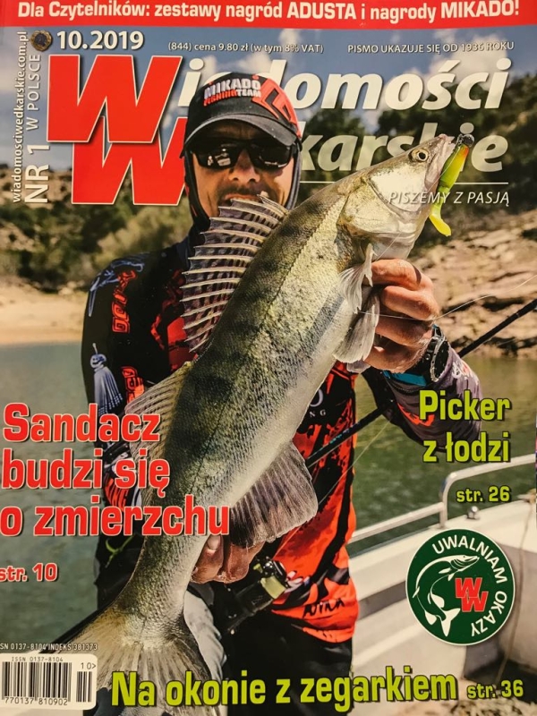 10/2019 WIADOMOŚCI WĘDKARSKIE OKONIE SANDACZ