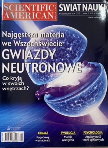 4/2019 ŚWIAT NAUKI GWIAZDY NAUTRONOWE TEORIE SPISKOWE