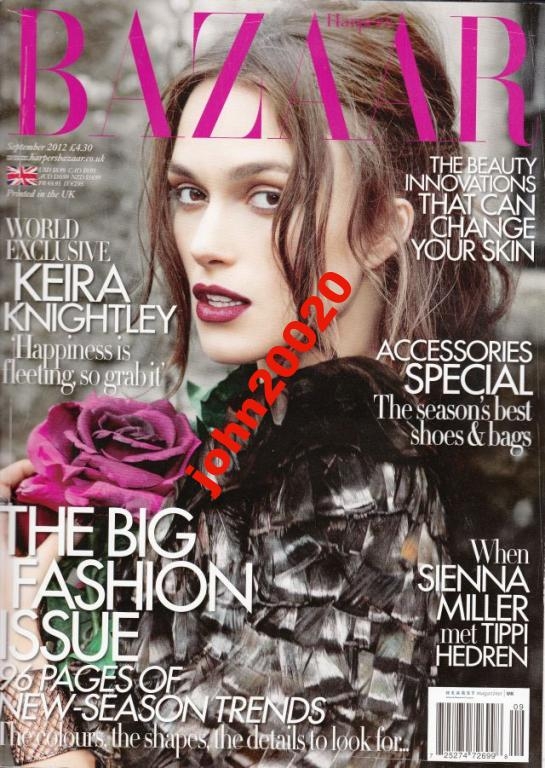 HARPER'SBAZAAR 9/2012.KEIRA KNIGHTLEY