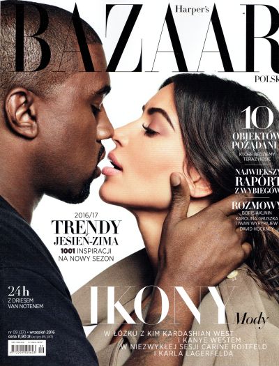 9/2016 HARPER'S BAZAAR TRENDY IKONY KANYE WEST