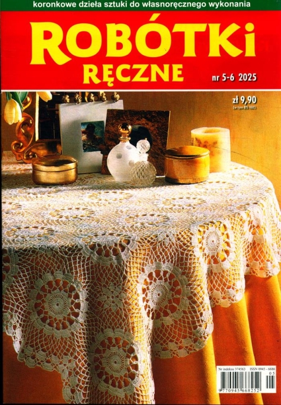 5-6/2025 ROBÓTKI RĘCZNE KORONKOWE DZIEŁA SZTUKI SERWETKI