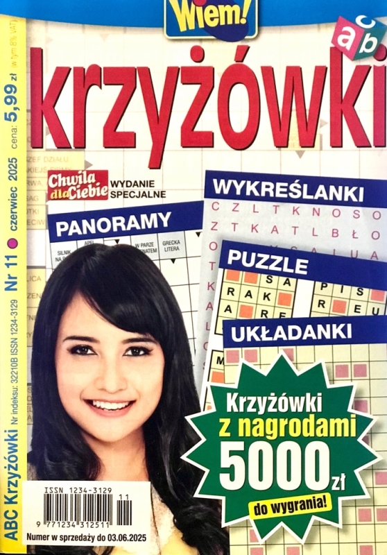 11/2025 ABC KRZYŻÓWKI PANORAMY WYKREŚLANKI PUZZLE UKŁADANKI