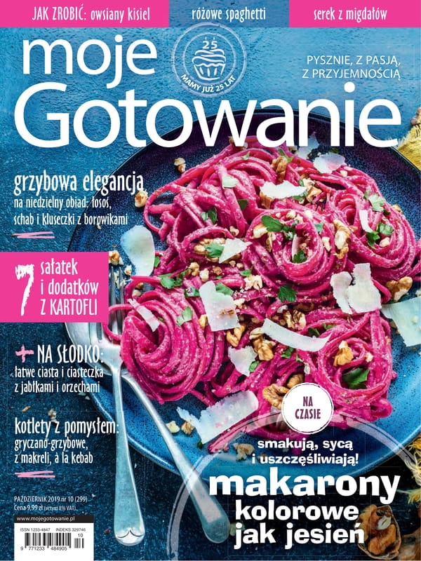 10/2019 MOJE GOTOWANIE MAKARONY ŁOSOŚ SCHAB