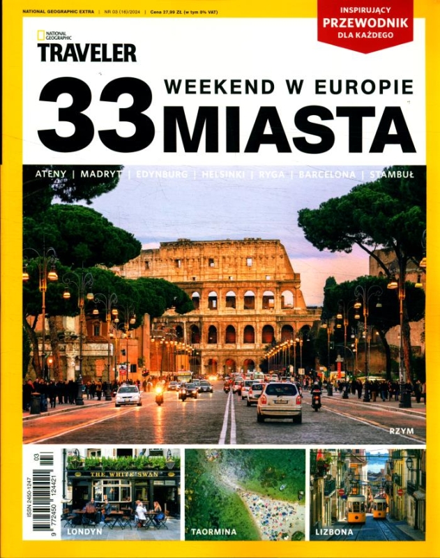 3/2024 TRAVELER EXTRA 33 MIASTA W EUROPIE RZYM LONDYN TAORMINA LIZBONA