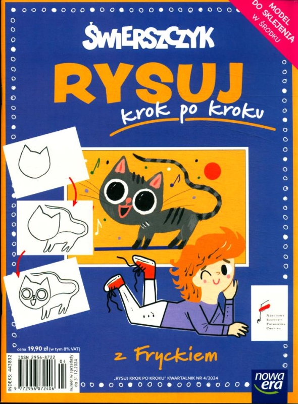 4/2024 ŚWIERSZCZYK RYSUJ KROK PO KROKU MODEL DO SKLEJANIA