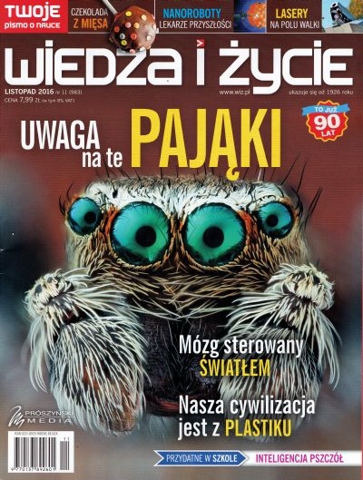 11/2016 WIEDZA I ŻYCIE PAJĄKI CYWILIZACJA Z PLASTIKU