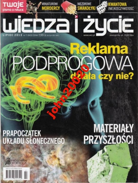 7/2013 WIEDZA I ŻYCIE.REKLAMA PODPROGOWA