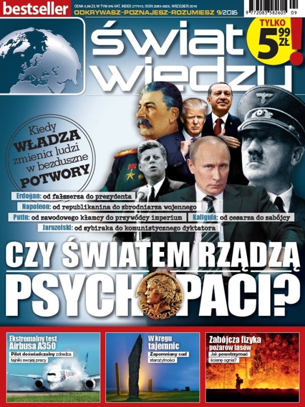 9/2016 ŚWIAT I WIEDZY CZY ŚWIATEM RZĄDZĄ PSYCHOPACI