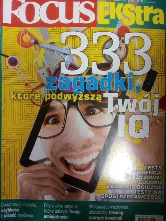4/2012 FOCUS EKSTRA IQ TESTY SUDOKU KRZYŻÓWKI