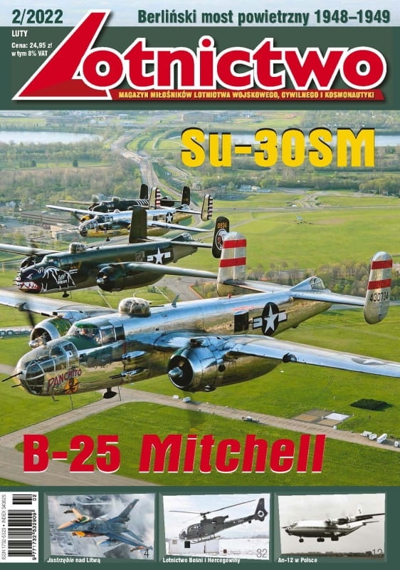 2/2022 LOTNICTWO SU-30SM B-25 MITCHELL AN-12
