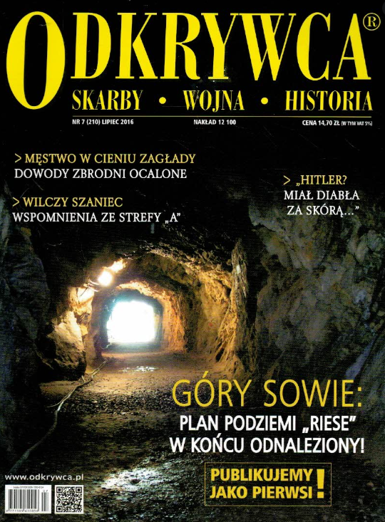 7/2016 ODKRYWCA SKARBY WOJNA GÓRY SOWIE