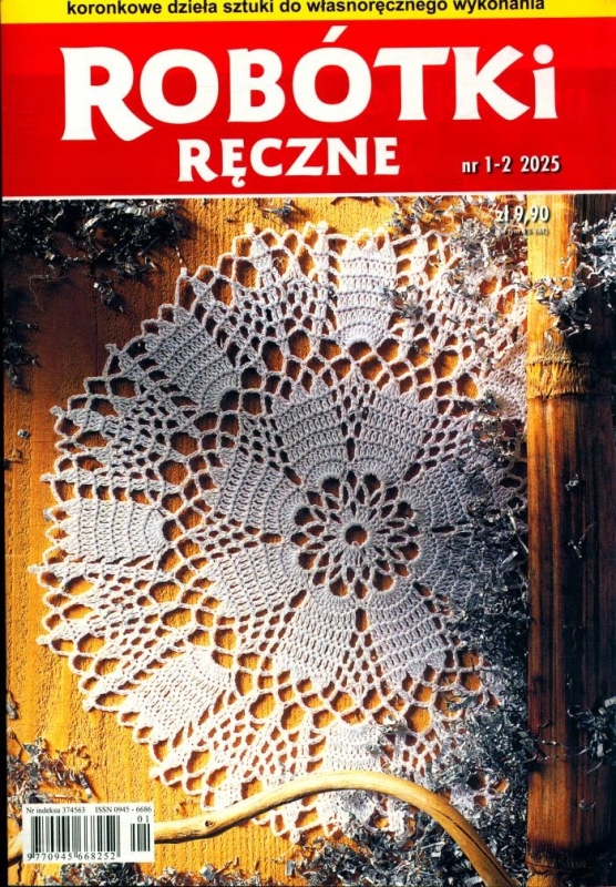 1/2025 ROBÓTKI RĘCZNE KORONKOWE DZIEŁA SZTUKI SERWETKI