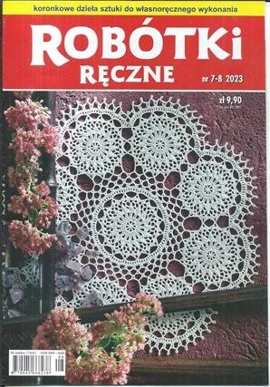 7-8/2023 ROBÓTKI RĘCZNE KORONKOWE DZIEŁA SZTUKI CHUSTY SCHEMATY