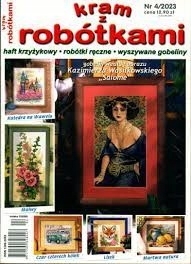 4/2023 KRAM Z ROBÓTKAMI HAFT KRZYŻYKOWY ROBÓTKI RĘCZNE WYSZYWANE GOBELINY