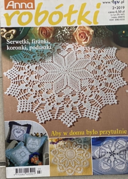 2/2019 ANNA ROBÓTKI SERWETKI FIRANKI PODUSZKI KORONKI