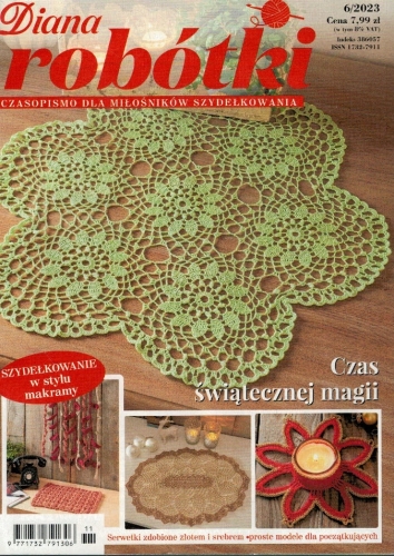 6/2023 DIANA ROBÓTKI SZYDEŁKOWANIE W STYLU MAKRAMY ŚWIĄTECZNA MAGIA