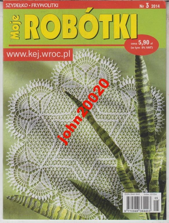 3/2014 MOJE ROBÓTKI.SZYDEŁKO FRYWOLITKI