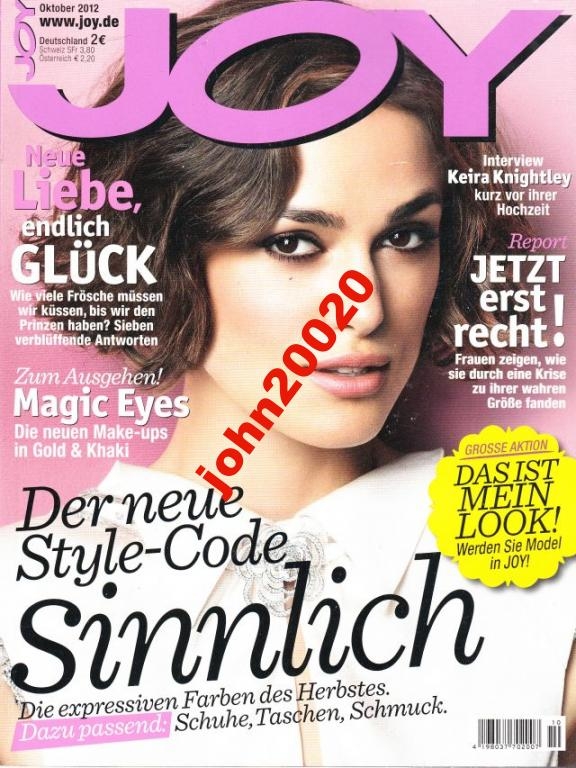 JOY 10/2012.KEIRA KNIGHTLEY INTERVIEW