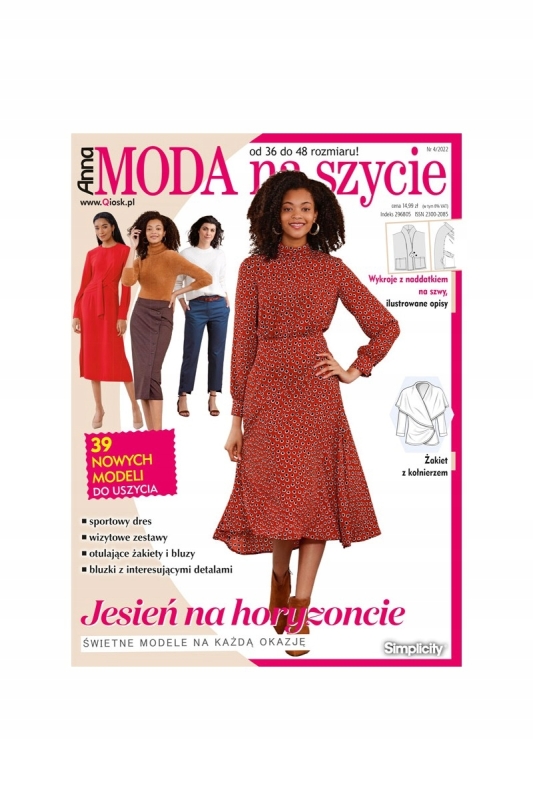 4/2022 ANNA MODA NA SZYCIE ŻAKIETY BLUZY