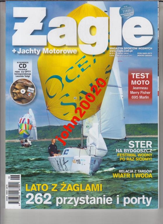 6/2014 ŻAGLE + JACHTY MOTOROWE.PRZYSTANIE I PORTY