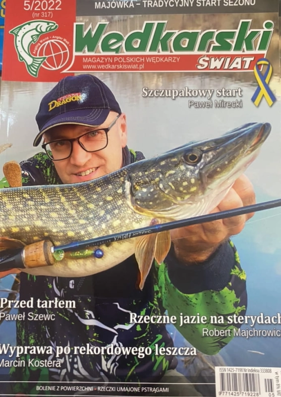 5/2022 WĘDKARSKI ŚWIAT SZCZUPAK RYBY WĘDKA TARŁO