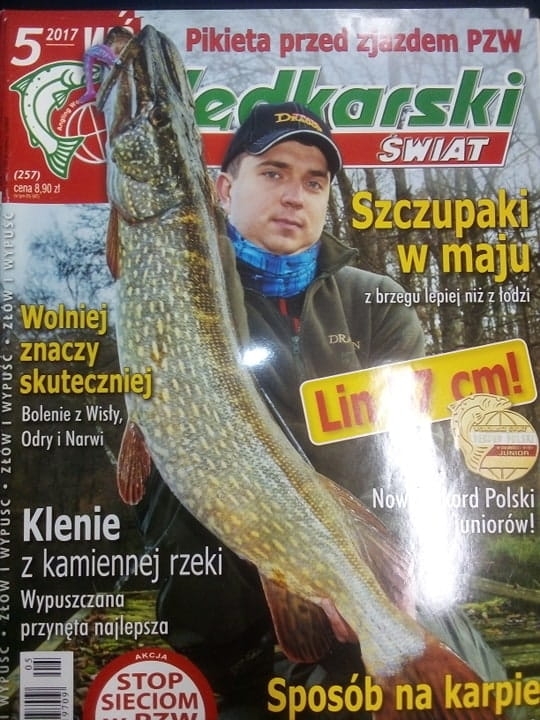 5/2017 WĘDKARSKI ŚWIAT SZCZUPAKI BOLENIE ODRY NARWI