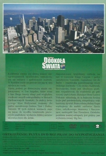 KALIFORNIA NAD SŁONECZNYM BRZEGIEM PACYFIKU DOOKOŁA ŚWIATA DVD
