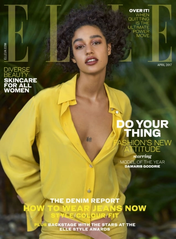 4/2017 ELLE DAMARIS GODDRIE STYLE THE STARS